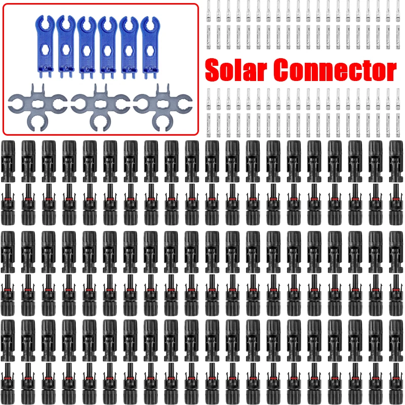 Photovoltaic Solar PV Connector Y/T Type 30A 1000V 3 4 5 6 7 Way Branch Connector Kit For PV/MC Cable 2.5/4/6mm² Battery Module