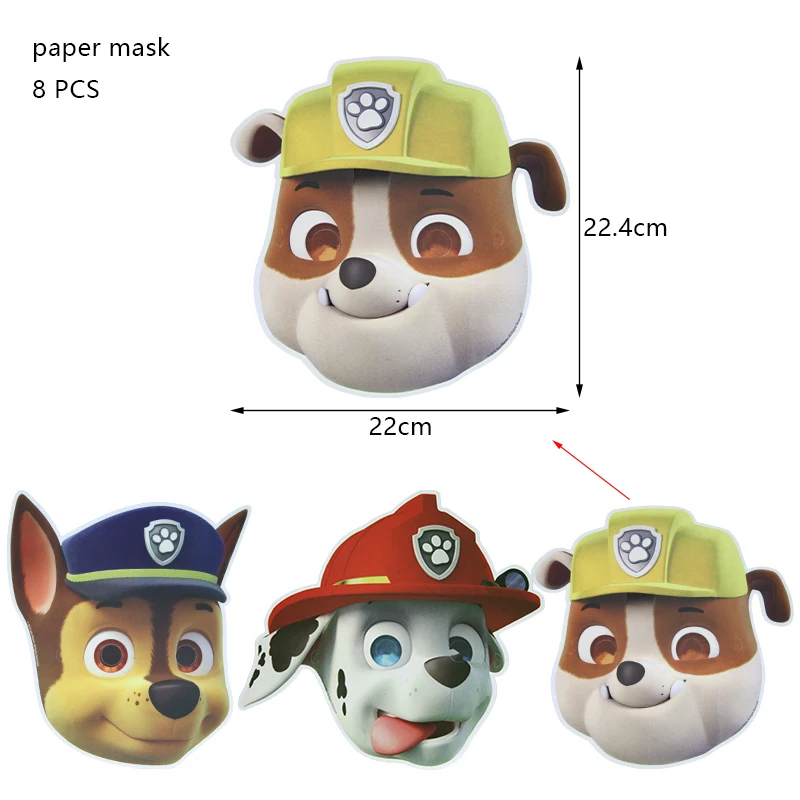 PAW Patrol Geburtstagsparty-Dekoration Chase Skye Latexballons für Kinder Eventzubehör Marshall Folienballon Hintergrundbanner