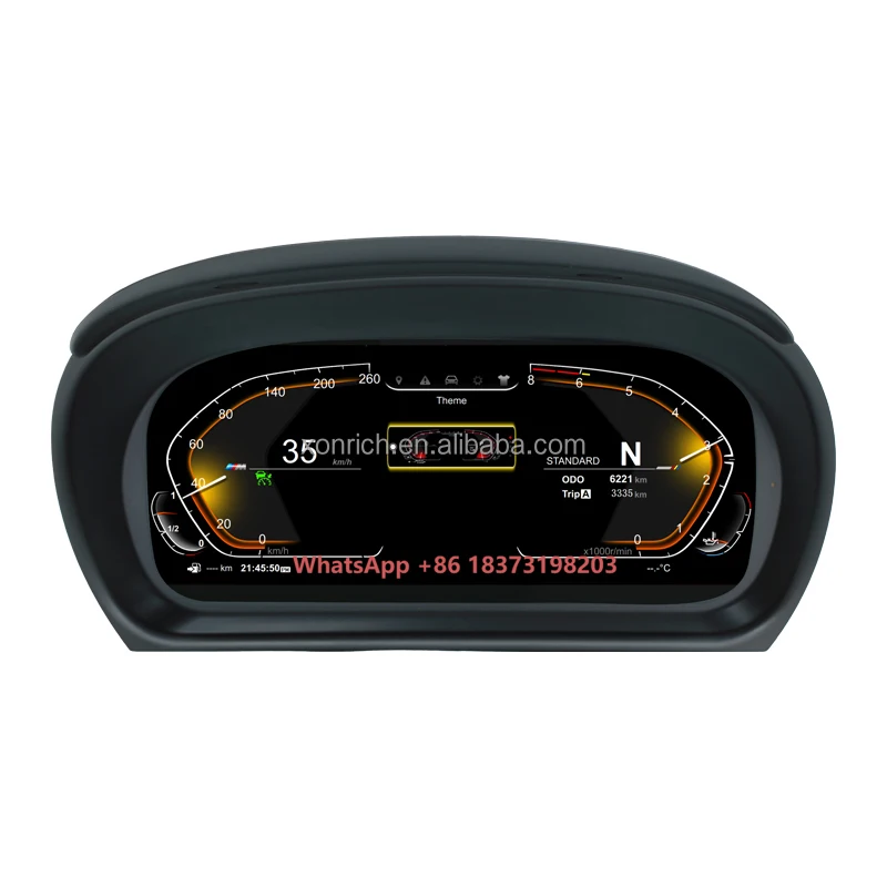 Xonrich New Car Dashboard Digital Cluster Speedometer for 3 Series E90 E91 E92 2005-2012 Vehicle Information
