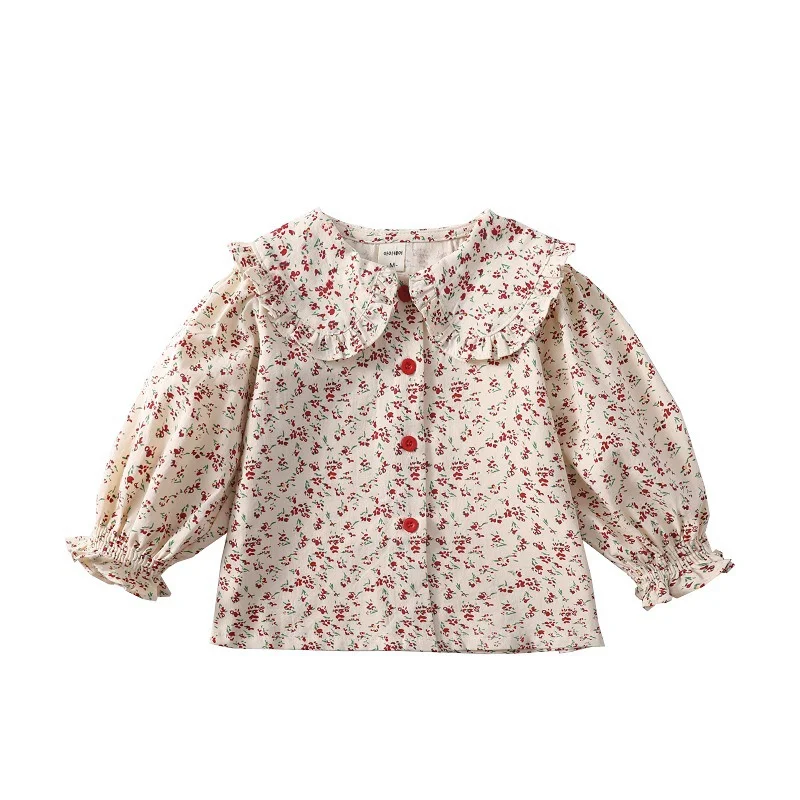 Girls Baby\'s Kids Blouse Jacket Outwear 2024 In Stock Spring Autumn Shirts Cotton Children\'s Clothing High Quality