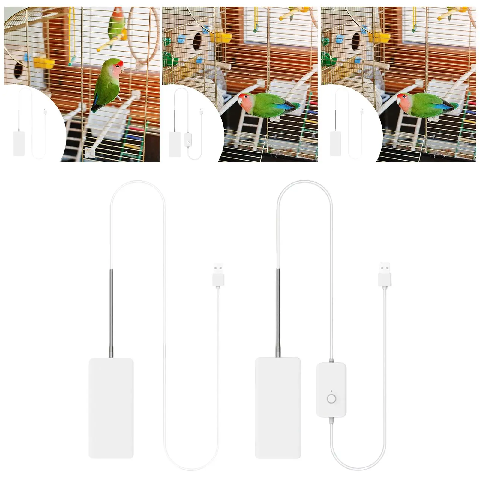 

Обогреватель клетки для попугая, зимняя согревающая панель для попугая 5 В для попугая, канарки, попугая