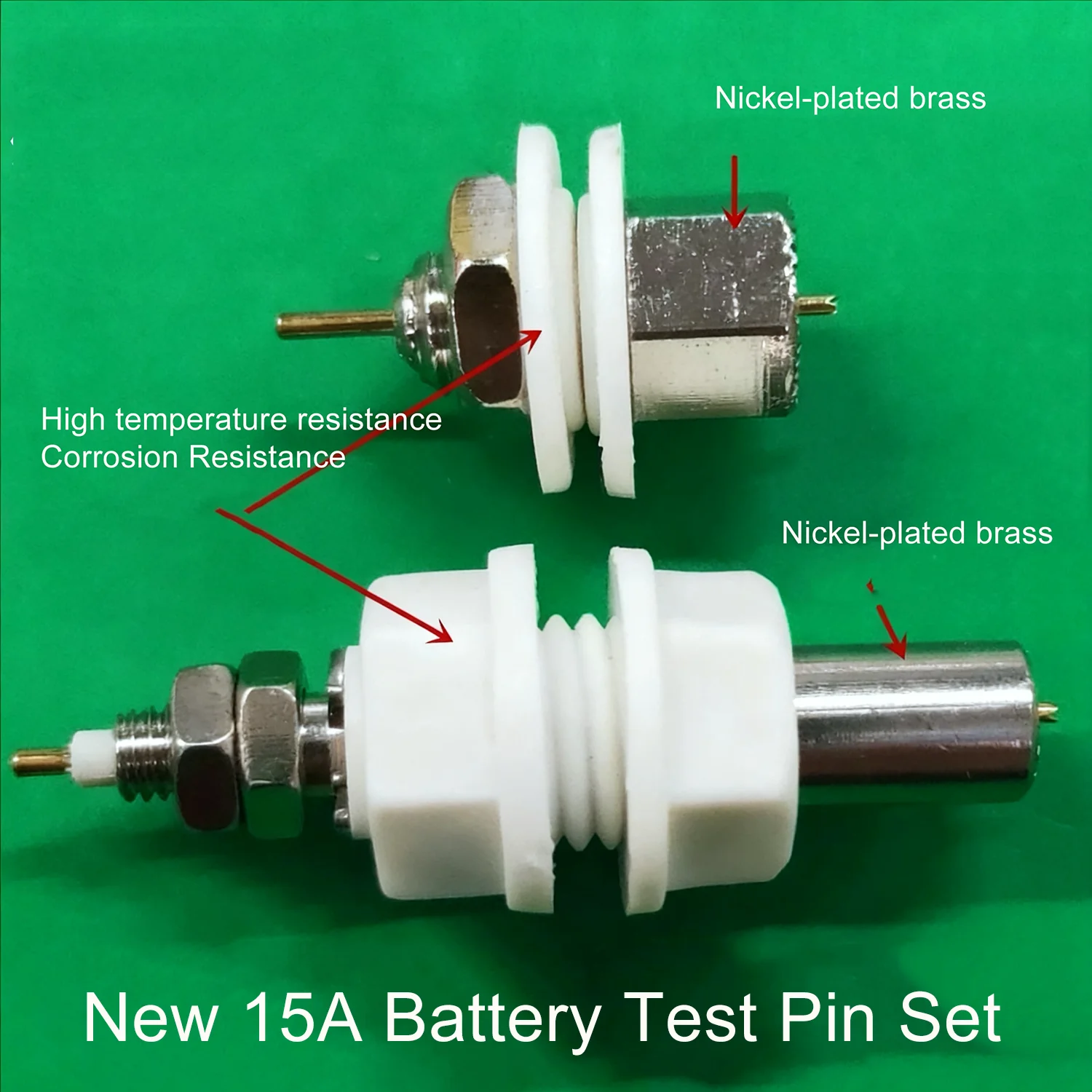 18650 Battery Test Stand Probe Battery Pin Thimble Test Stand Fixture Lithium Four-Point 15A High temperature Resistance