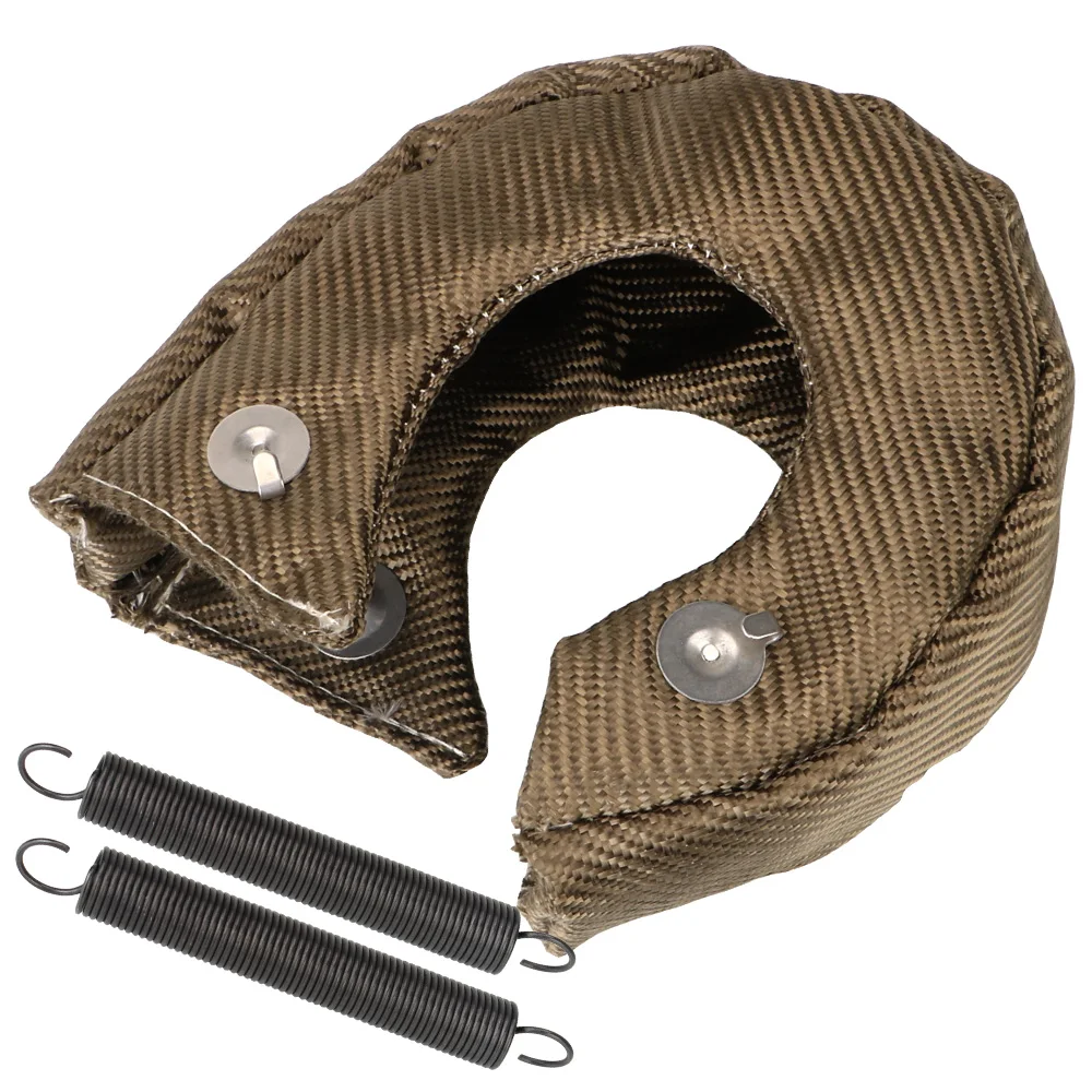 High temperature resistance Turbo Charger Protection Wrap Glass Fiber Full Titanium Heat Shield Cover Blanket Protection Wrap