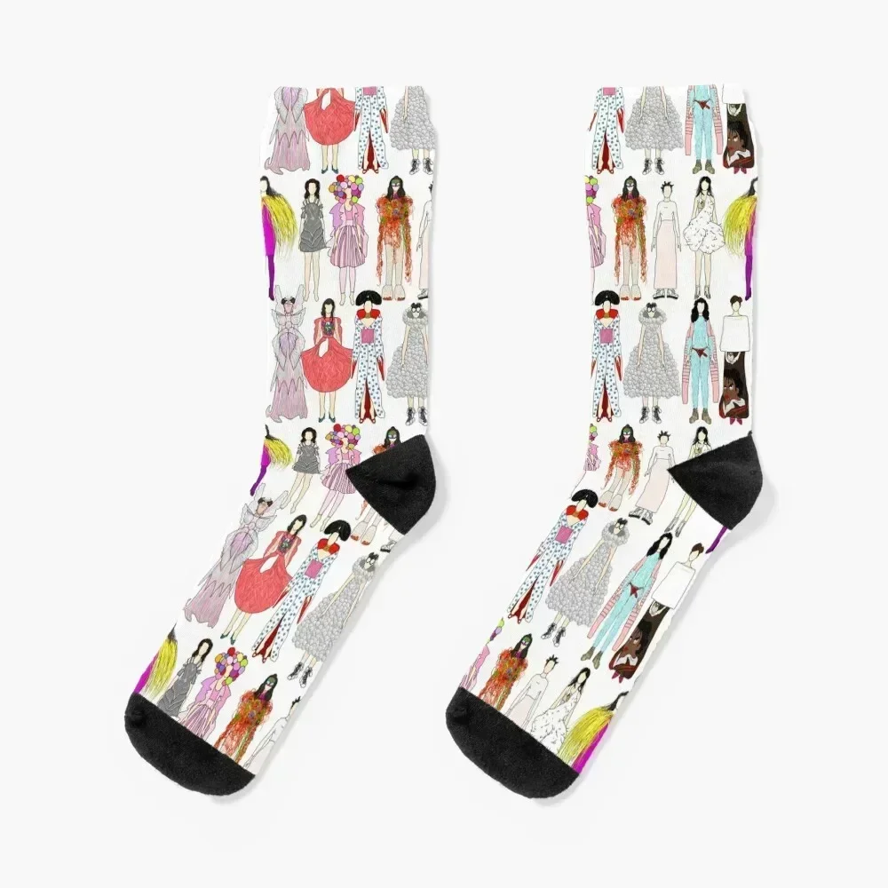 

Outfits of Bjork Fashion Socks Non-slip valentine gift ideas cotton Novelties Socks Men's Women's