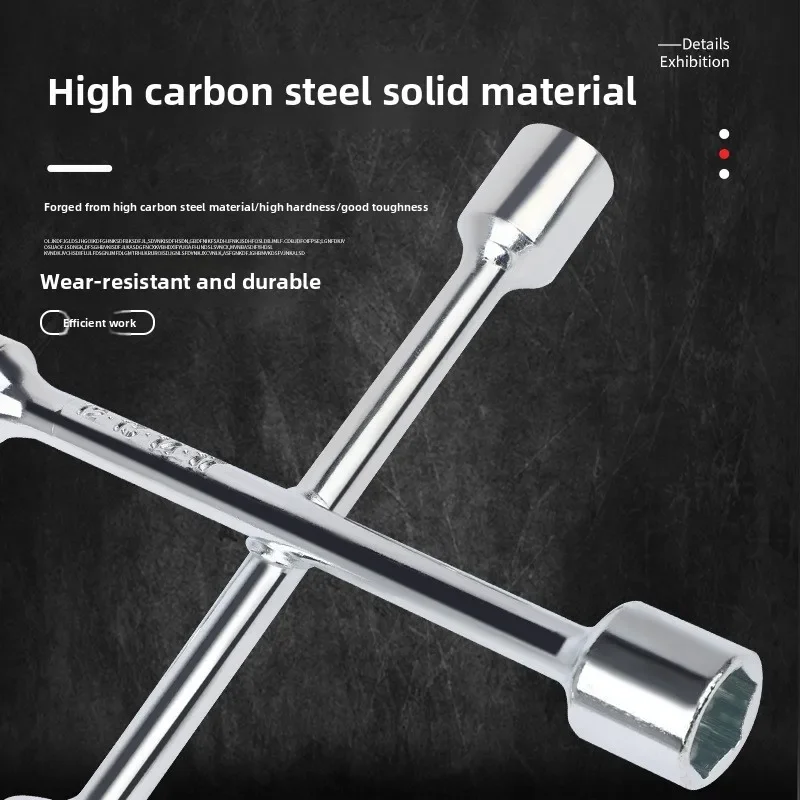 

Cross Shaped External Hexagon Socket Wrench Perfect for Electric and Regular Bicycle Tire Removal Repair and Tire Installation