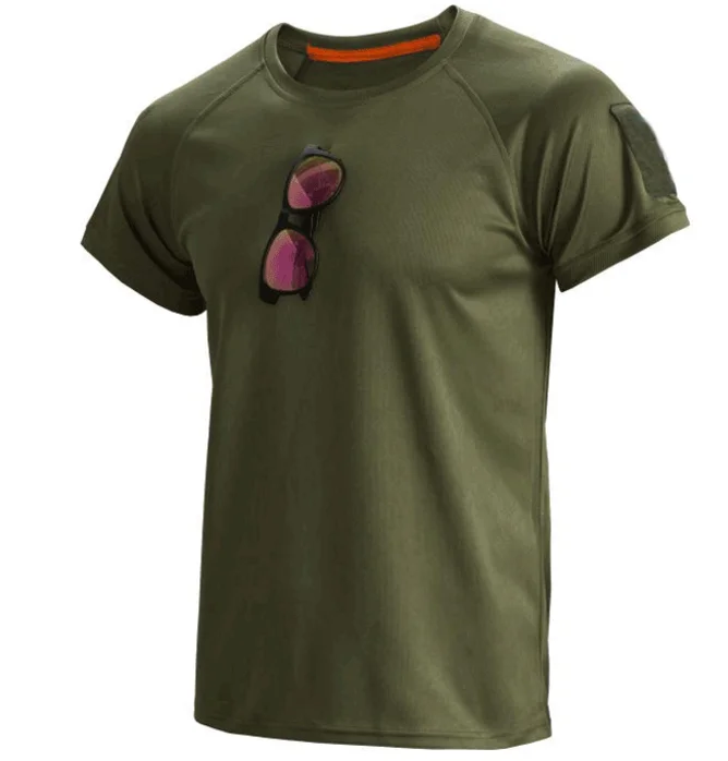 Taktisches Cargo Quick Dry Combat T-Shirt Herren Militär Armee Pullover Outdoor Jagd Camping Klettern Trekking Wandern Shirts – Detail 14