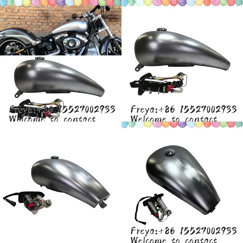 20L Motorcycle Petrol Fuel Tank For 2013-2017 Softail Street Bob Fxbb