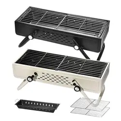 Large BBQ Barbecue Grill For 2-6 People Portable Charcoal Outdoor Camping Picnic Burner Foldable Charcoal Camping Barbecue Oven