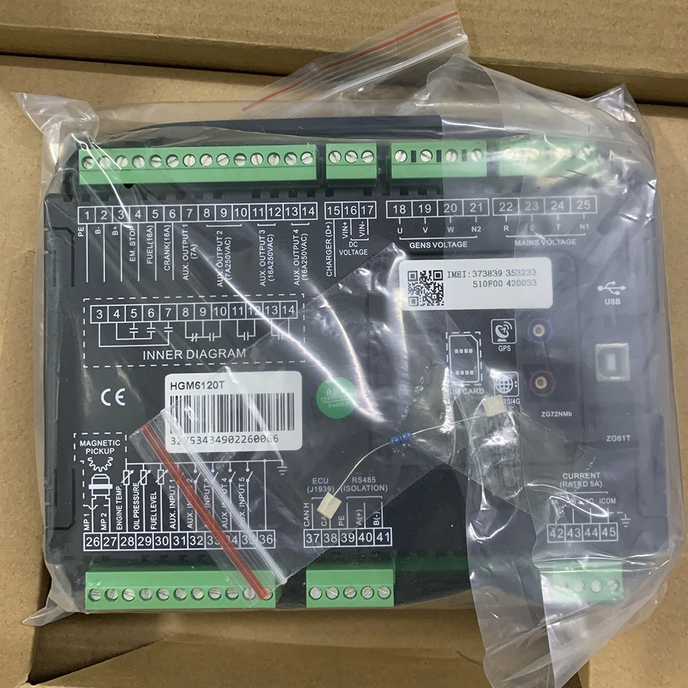 HGM6120T SmartGen Original Communication Base Station Generator Set Controller Engine Module
