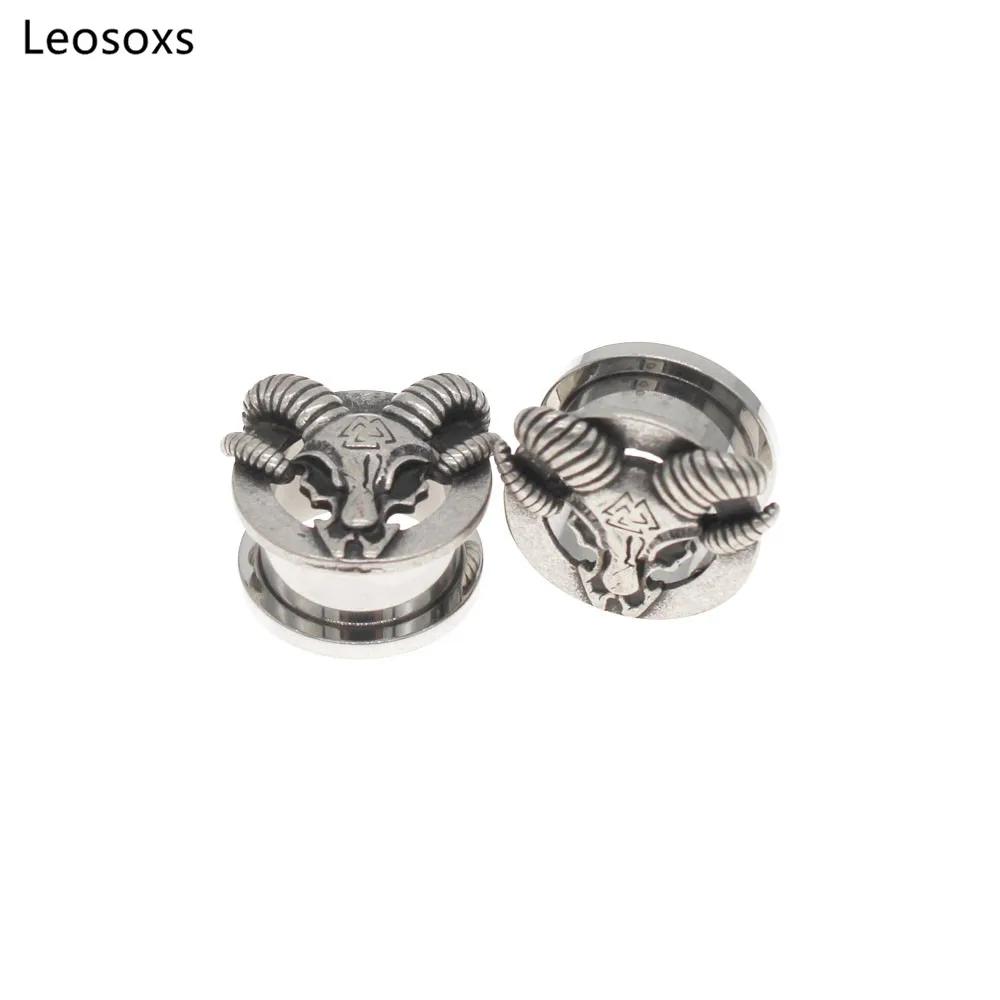 

Туннель для ушей Leosoxs из нержавеющей стали, Растяжитель Для Пирсинга Ушей, 6-25 мм, 1 пара