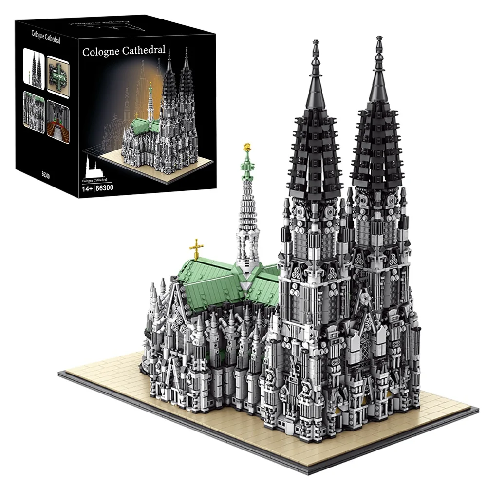 8614PCS Gotische architectuur Kölner Dom Modulair model bouwstenen DIY-montage Speelgoed Volwassenen Cadeau Huisdecoratie