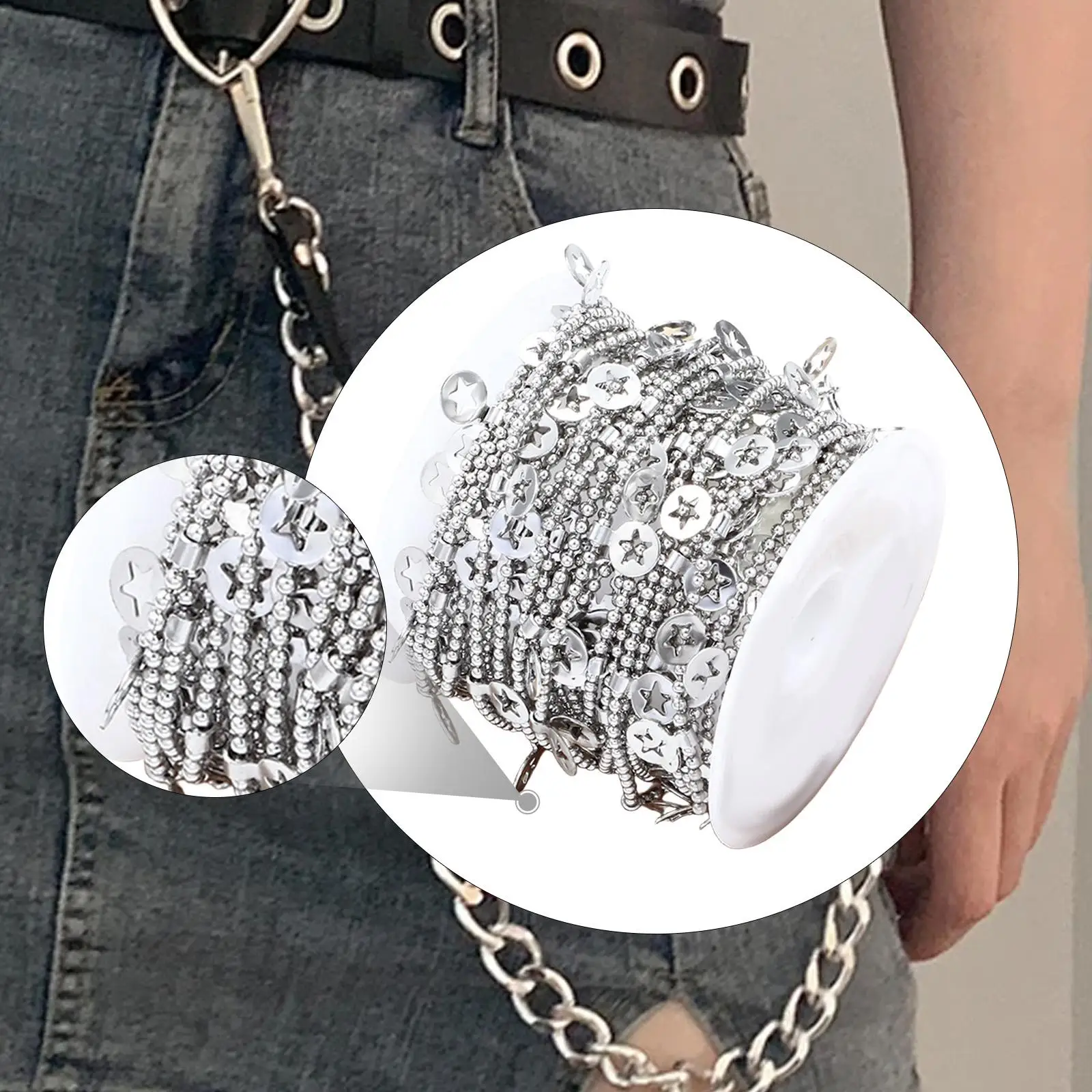 

Цепочки Star Chains из нержавеющей стали в рулонах для украшения браслетов на ногу