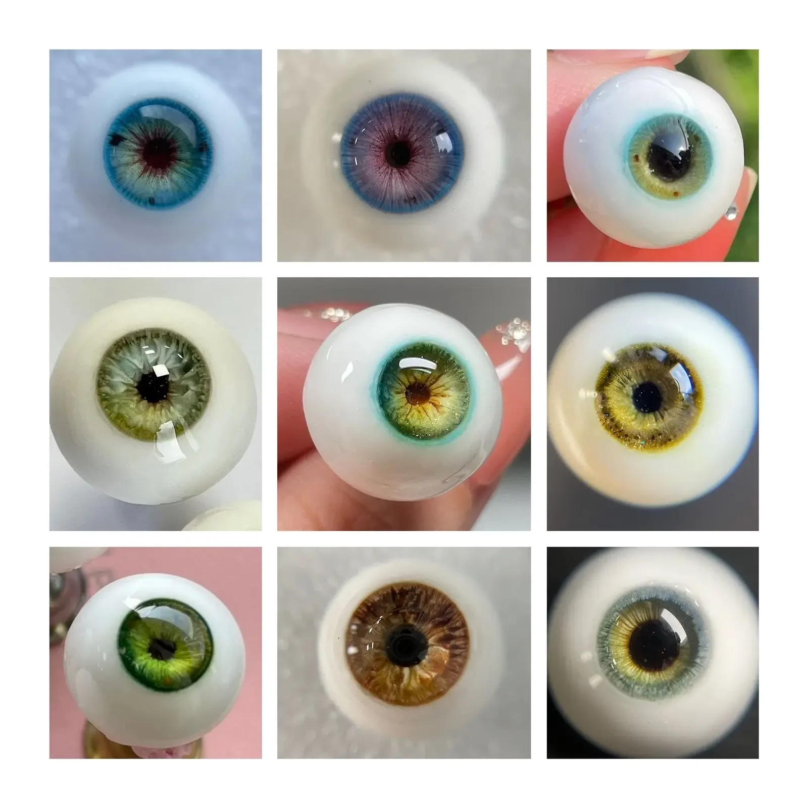 Doll's Eyes 12/14/16/18/20/22/24/30/33mm for 1/3 1/4 1/6 Bjd Doll Plaster Eyeball Dress Up Handmade Girl Toys Doll Accessories