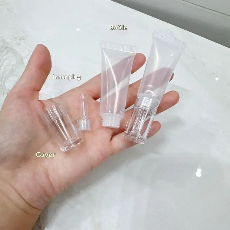 1/5 stücke Nachfüllbare Flaschen Mit Kappe Leere Tropfflasche Transparente Kunststoff Foundation Creme Reise Kosmetische Probenbehälter