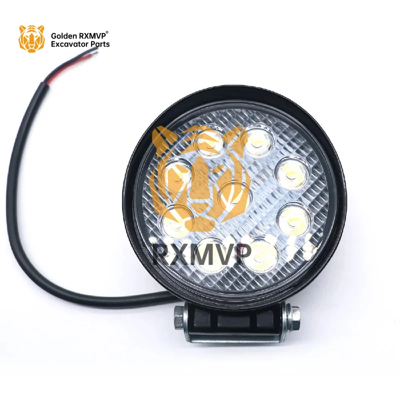 YM-27W-020 Excavator spare parts excavator tail light for 9 beads round lens light left and right led lights