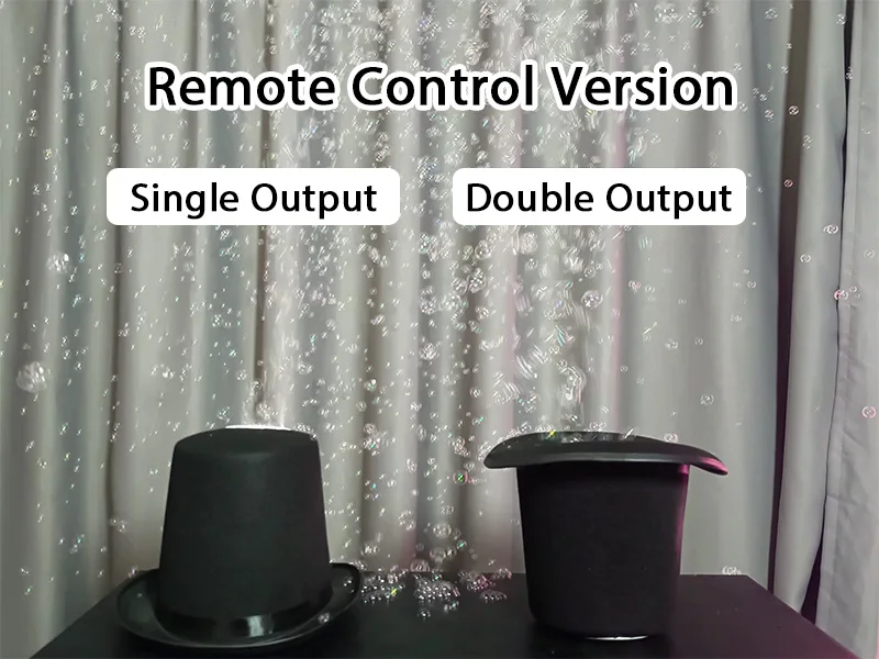 Bubble Magic Hat by Angel Single/Double Jet Remote Control Version Stage Magic Tricks Gimmicks Illusions Party Magic Show Comedy