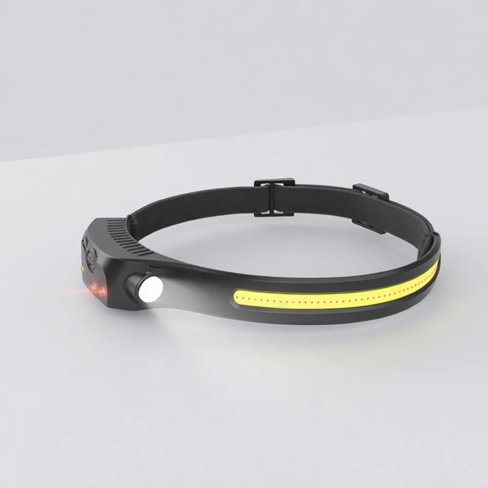 Long Range Led Headlamp Motion Sensor Rechargeable Flashlight For Outdoor Night Fishing Hunting Hiking Camping Equipment