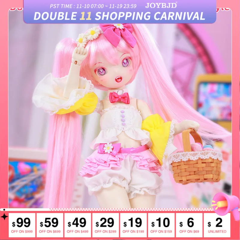 

Fantasy Angel BJD Doll Sana 1/4 Fullset A Electronic Music Girl Style Resin Toy