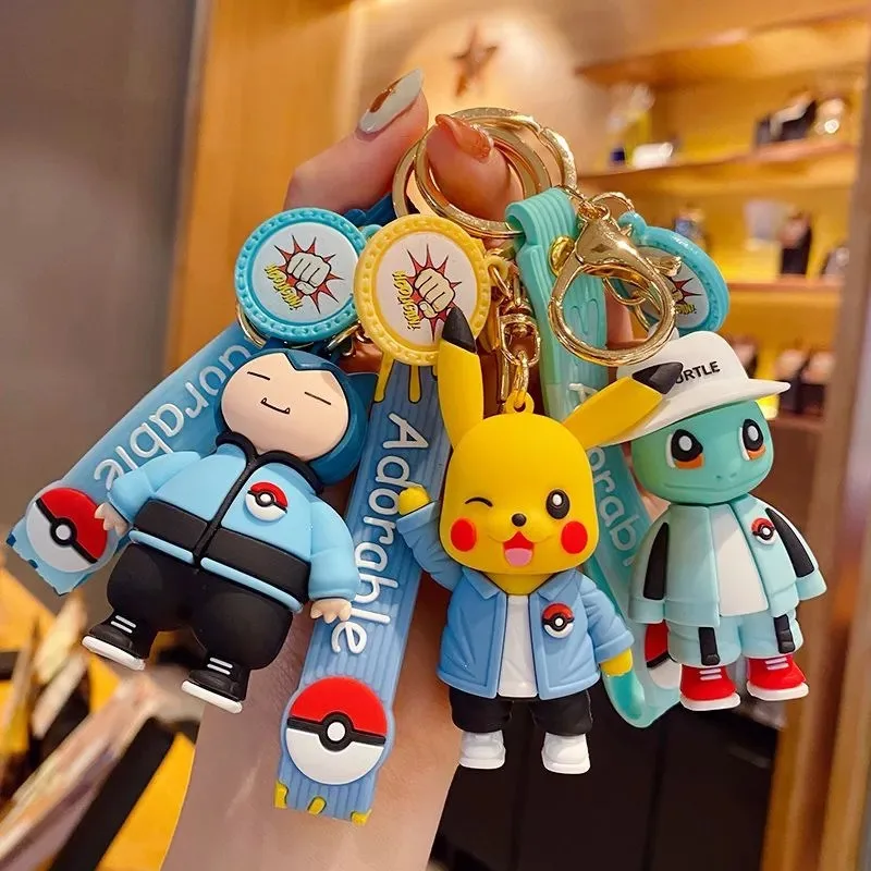 

Брелок с изображением покемона, аниме-кукла, Чармандер Пикачу, брелок с рисунком Пикачу, аксессуары для рюкзака, брелок, игрушка, детский подарок