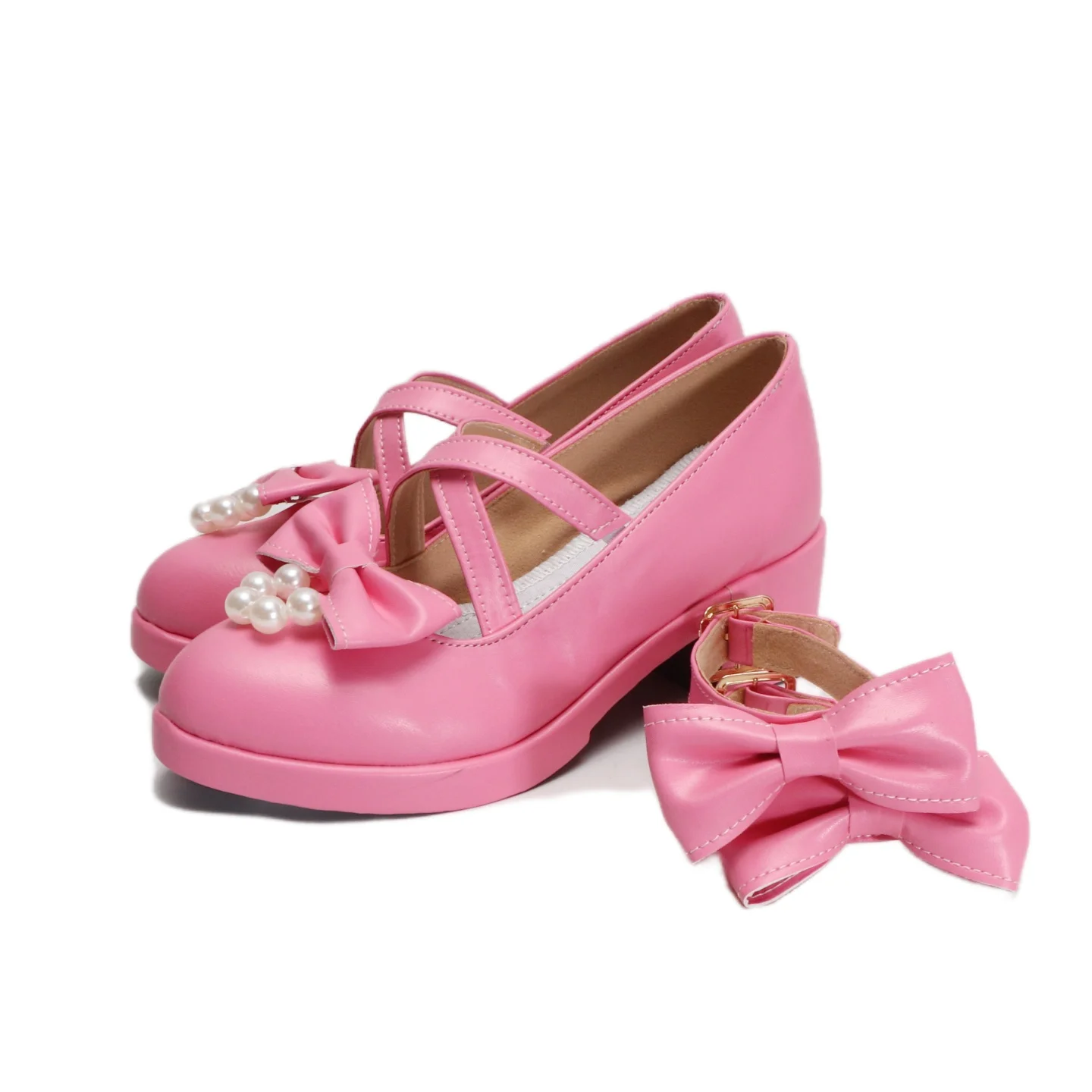 أحذية أنيمي إيما وودز التأثيرية للعبة الهوية على شكل حرف V للنساء