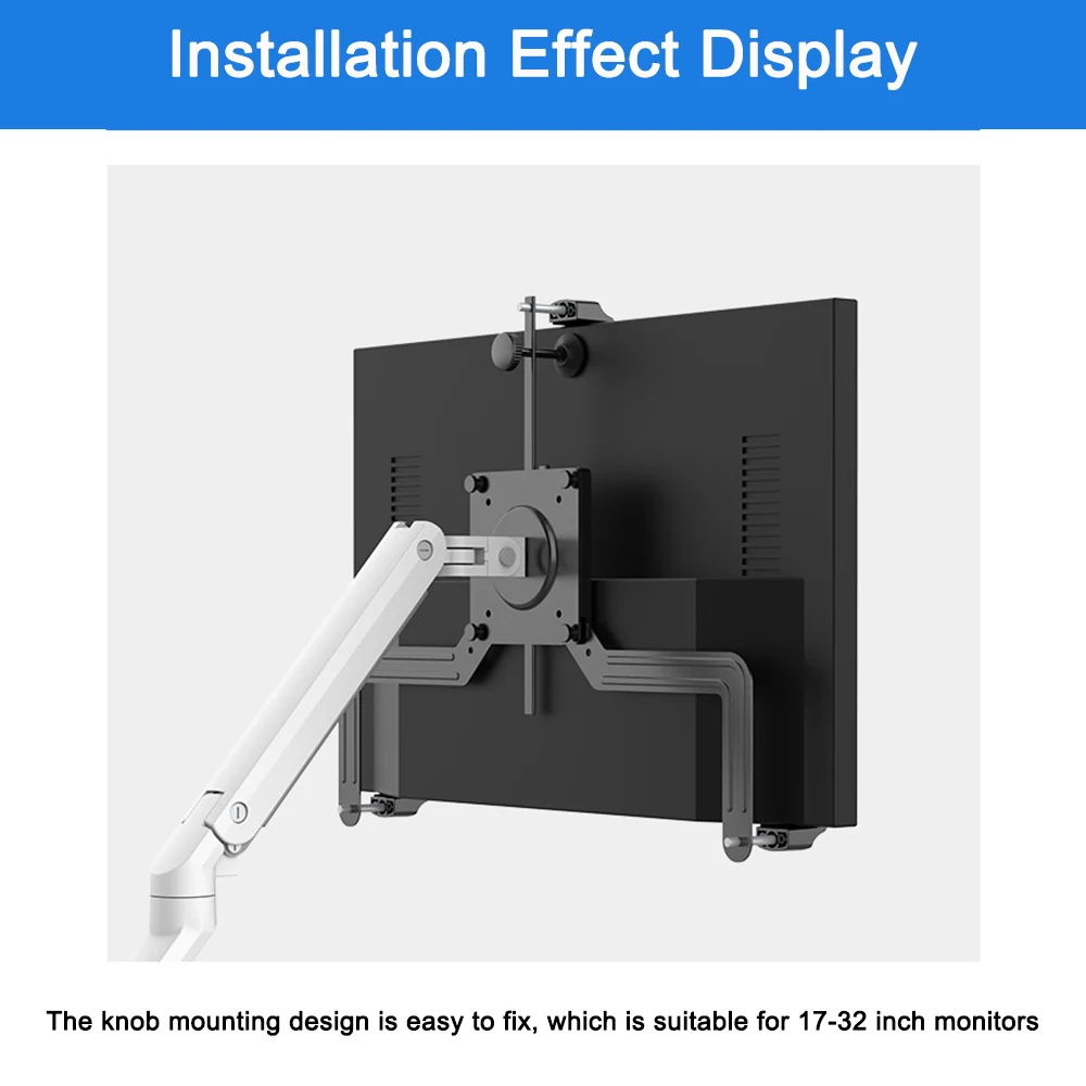 17-32 Polegada desktop led lcd monitor titular braço extensão adaptador fixação suporte fixo display suporte de carregamento 9kg