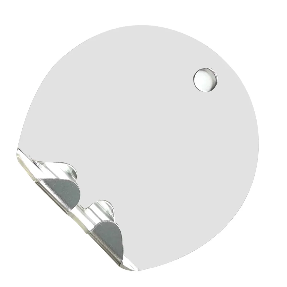 Round Fog Free Bathroom Silver Unbreakable Travel Shaving Makeup Mirror For Home Portable Mirror