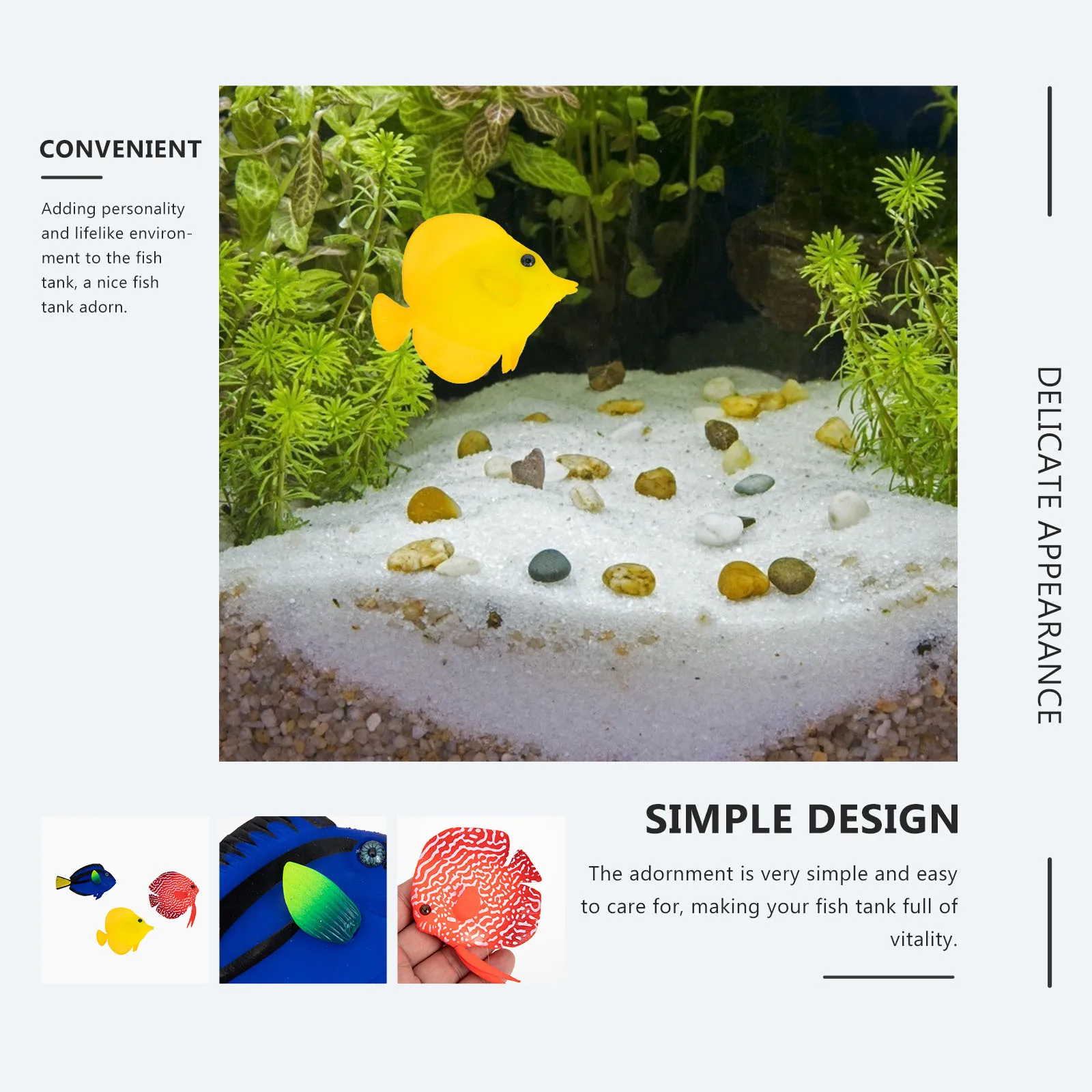 

3pcs Silicone Night Light Fake Aquarium Decoration Tank Ornament Lifelike Fluorescent Fish For Pond Decor Fish Tank Accessories