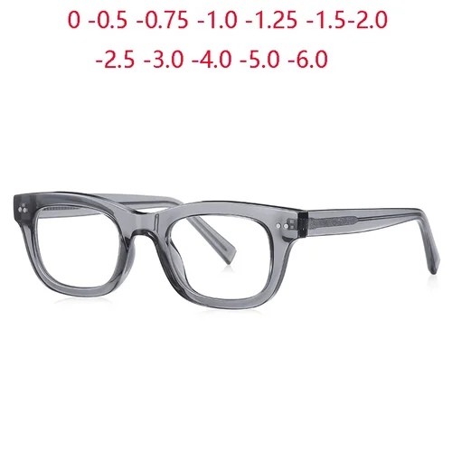 Lentes ópticas clásicas con luz azul para hombre, lentes con receta personalizada, TR90, menos dioptrías, miopes, Lunettes, 0-0,5-0,75 To-6,0