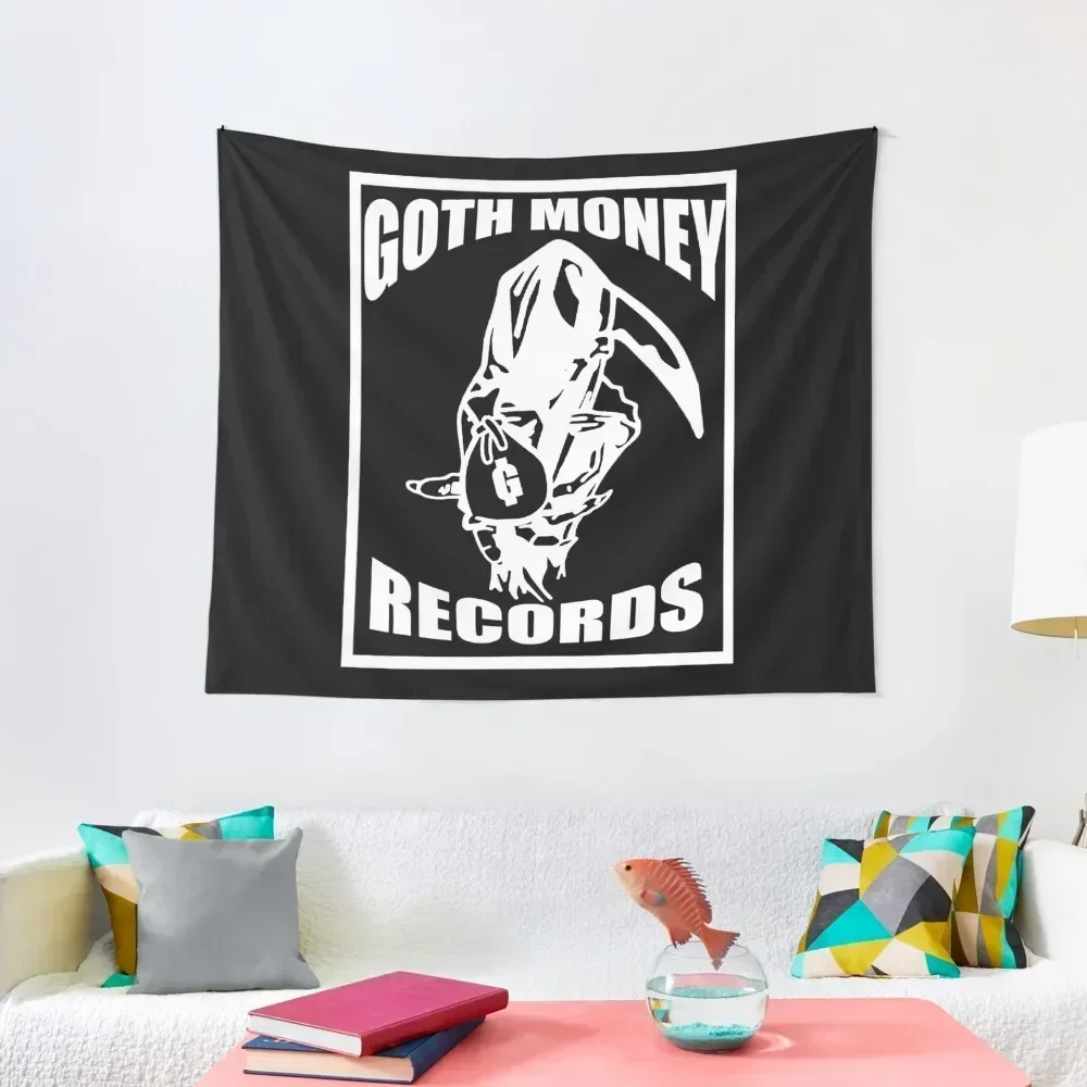 

GOTH MONEY RECORDS GRIM REAPER Tapestry For Bedroom Decoration Home Home Decor Aesthetic Aesthetic Room Decors Tapestry