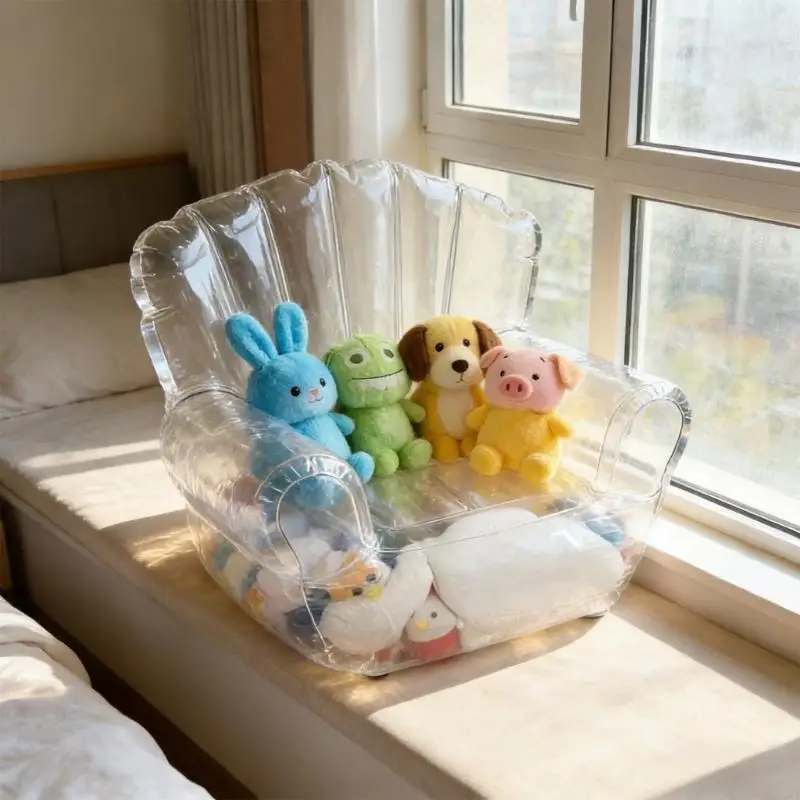 Bild 5: Transparentes Spielzeug-Aufbewahrungssofa, modernes Design, sichere PVC-Komponente, leicht zu reinigender geeignet