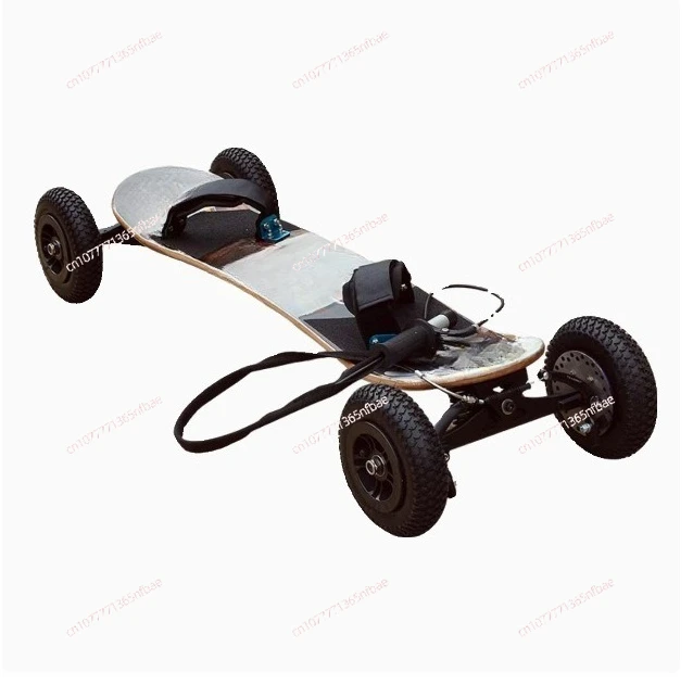

4-Wheel Gas Powered Scooter - 4-Stroke Off-Road Racing Scooter, All-Terrain Land Surfing Skateboard