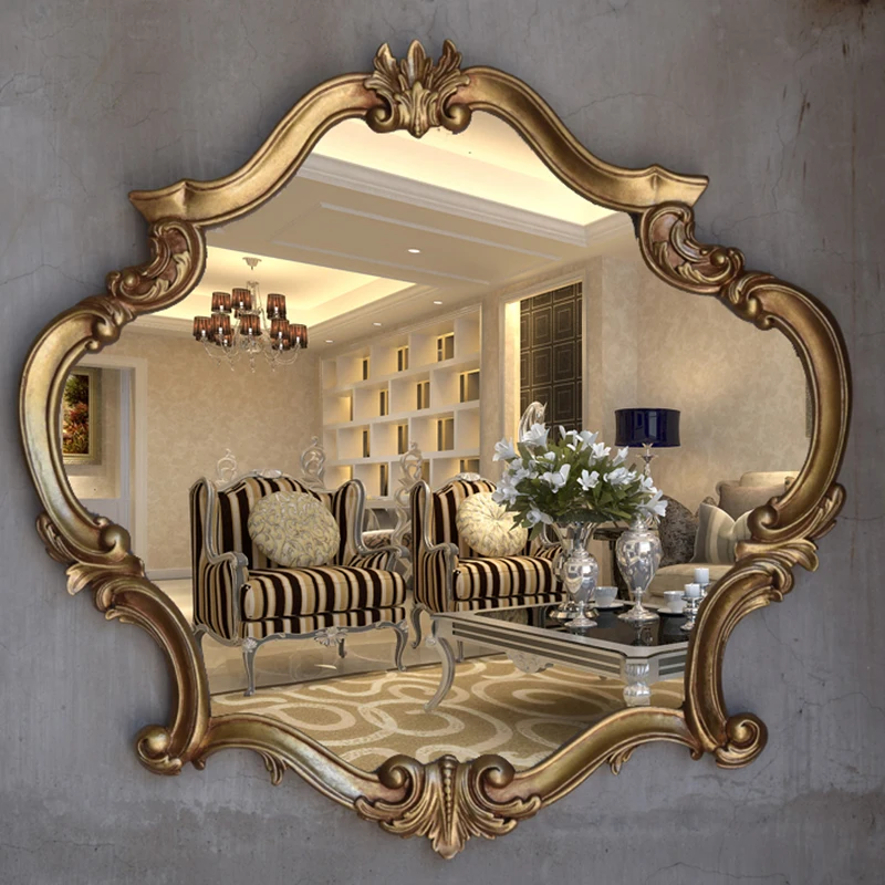 Cheap Creative Mirror Salon Accent Luxury Events Design Interior Fashion Xenomorph Frame Mirror Professional Spiegels Home Decor