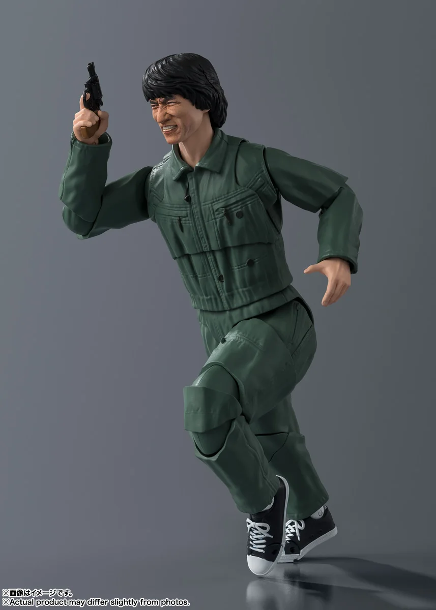Officially Licensed BANDAI SHFiguarts Police Story Inspector Chen Figure Anime Action Model Jackie Chan Figure Genuine Toy