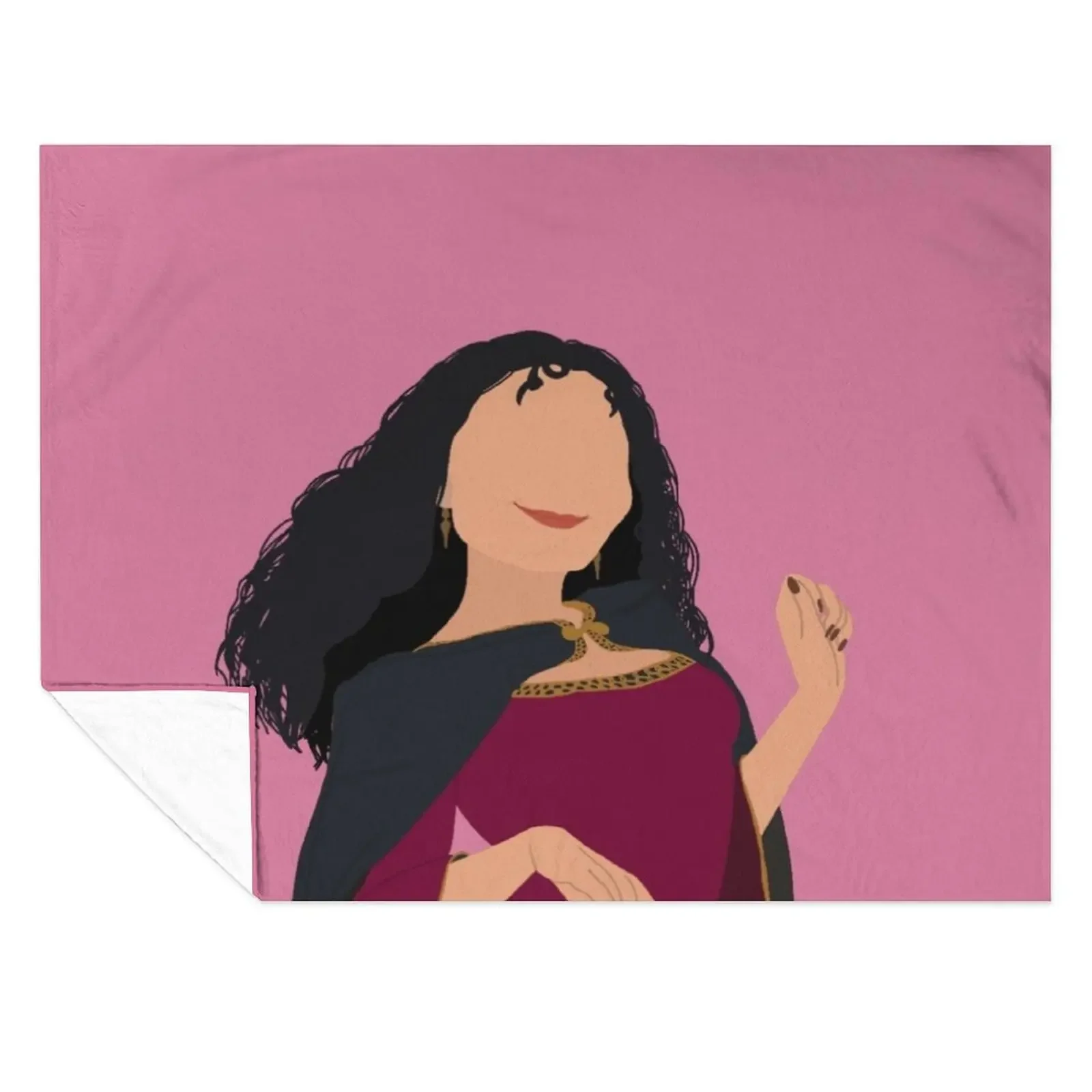 

Minimalist Mother Gothel Throw Blanket Cute Plaid Baby funny gift Blankets