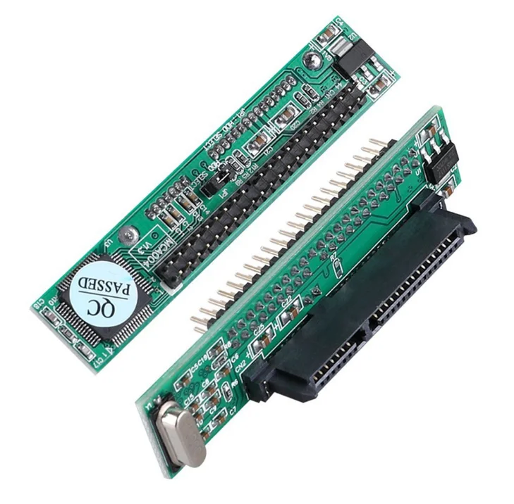 2.5 "sata ao conversor do ide para a movimentação do portátil, 2.5 Polegada hdd ssd serial ata 7 + 15p fêmea a 44 pinos macho pata ide porta adaptador cartão