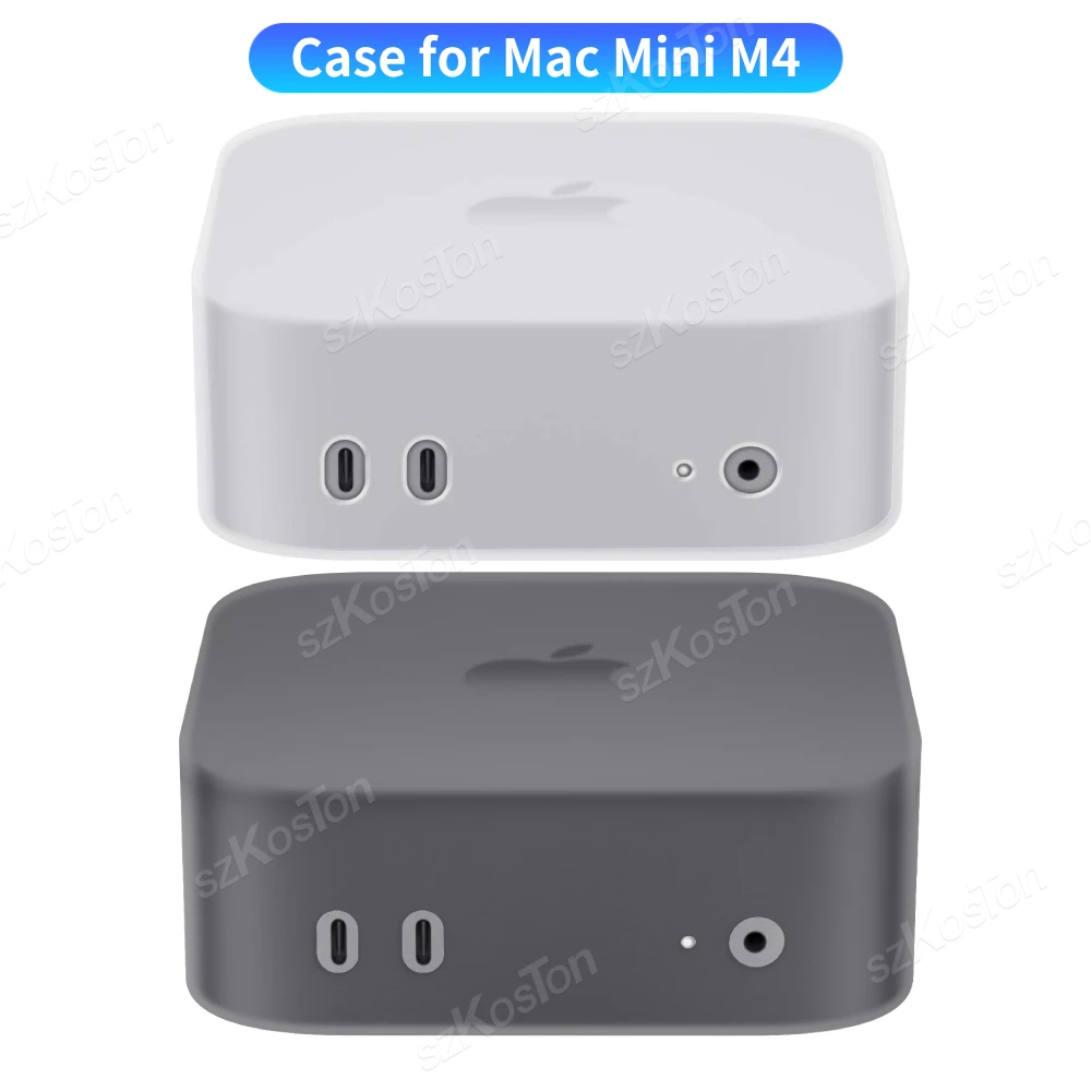 Gemakkelijk te installeren Slijtvaste waterdichte siliconen beschermhoes voor Mac Mini M4/M4 Pro 2024 Nauwkeurige opening Stofdicht