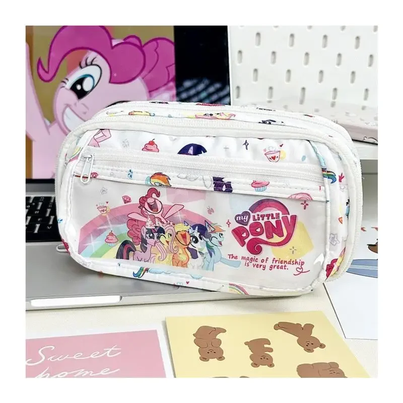 My Little Pony Ita Bag Pencil Case Large Capacity Multi Layer Organizer Cute Cartoon Design For School College