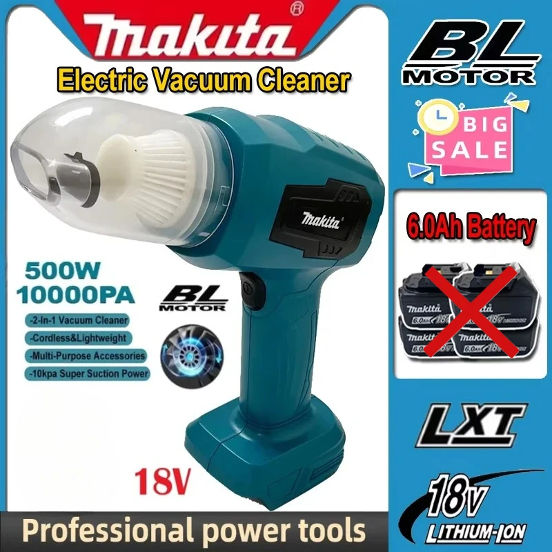 

Makita Mini Car Vacuum Cleaner Multifunction Handheld Rechargeable Power Tools For Makita 18V Battery Dust Collect Tool