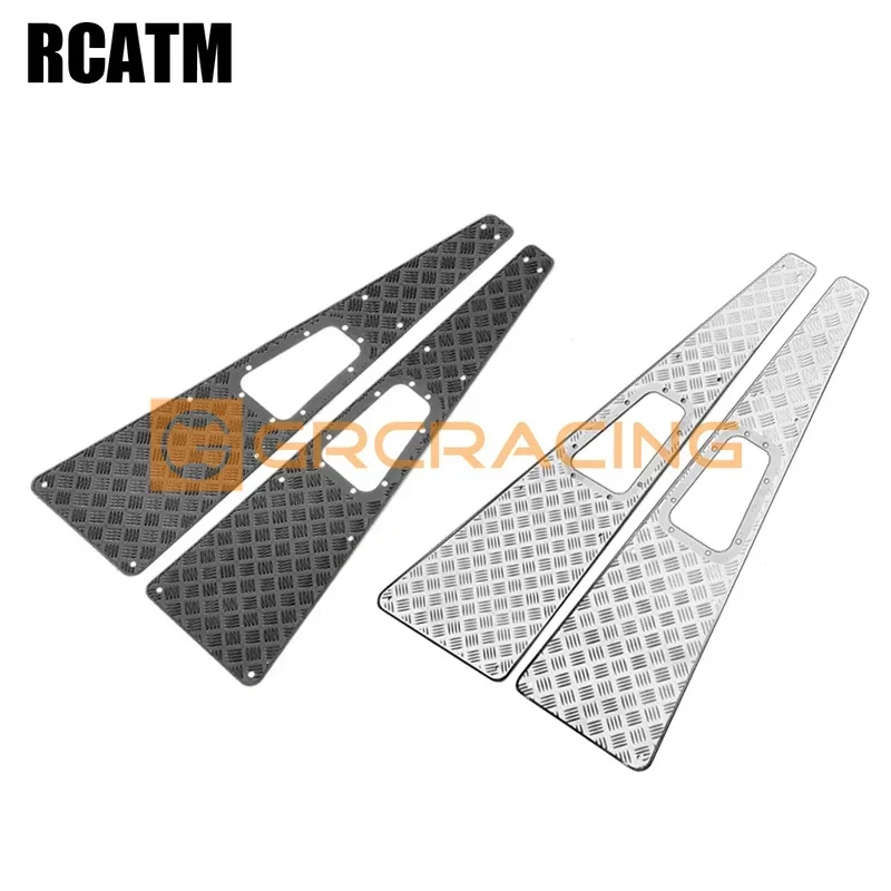 

The Cover Metal Slip-Proof Pad Hood Stainless Steel Decorative Piece For 1/10 RC Crawler Car Traxxas TRX4