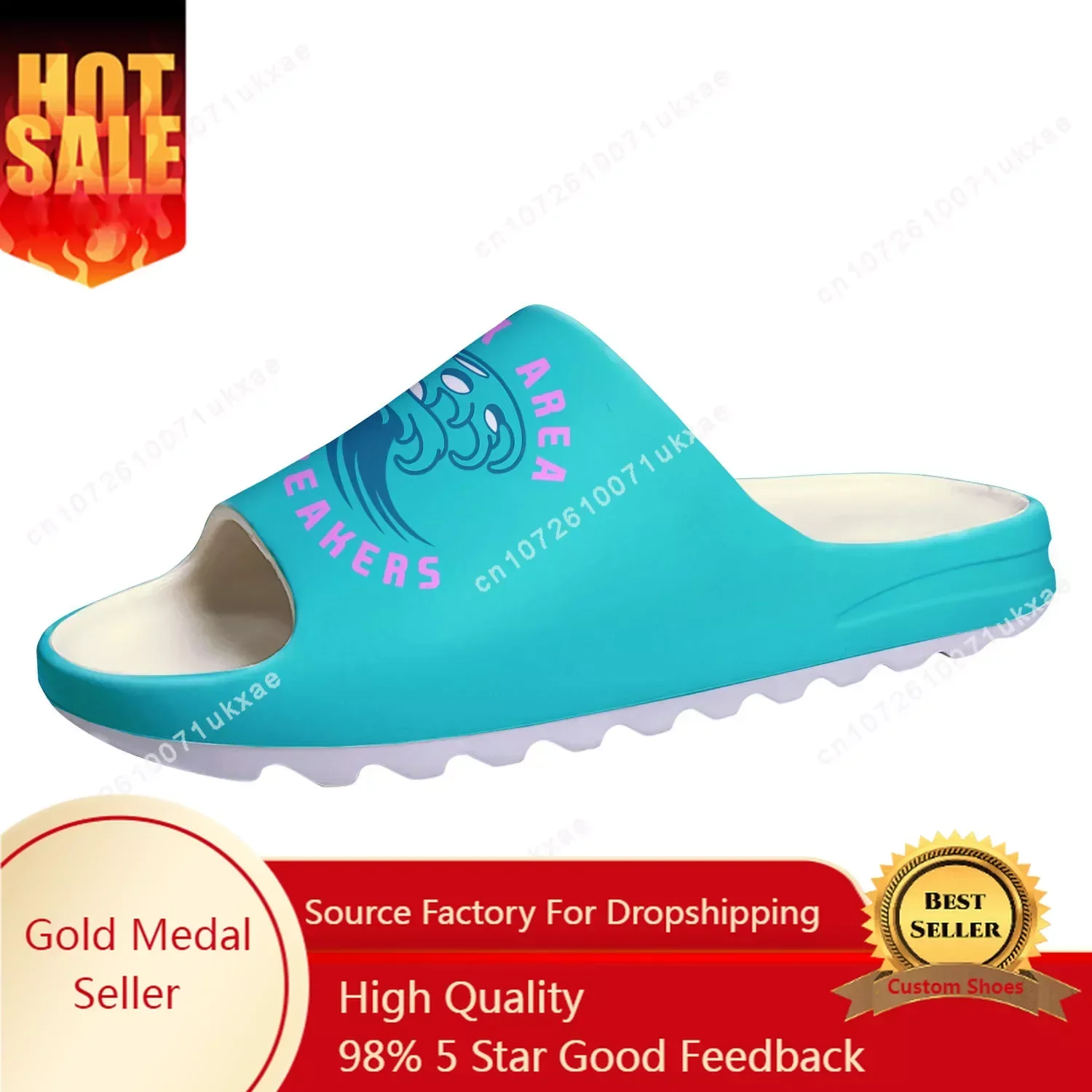 

BAY AREA BREAKERS pickleball Soft Sole Sllipers Home Clogs Customized Step On Water Shoes Mens Womens Teenager Step in Sandals