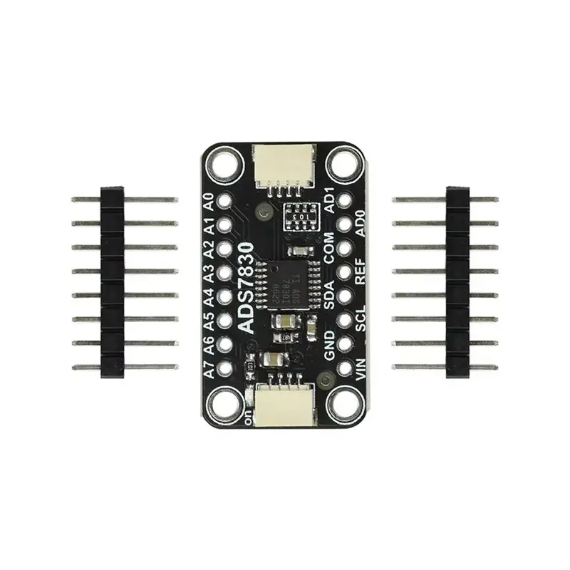 DT51 ADS7830 8-Bit ADC Module, Analog to Digital Converter, for I2C Interface for Stemma Qt Qwiic, 8-Channel 12-Bit ADC