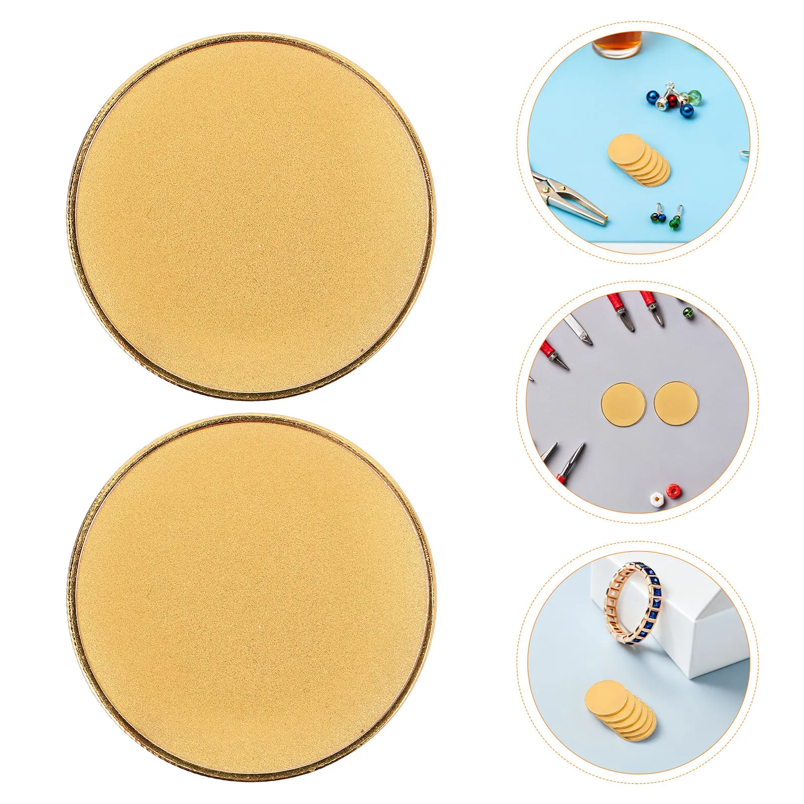 8Pcs Round Metal Engraving Blanks