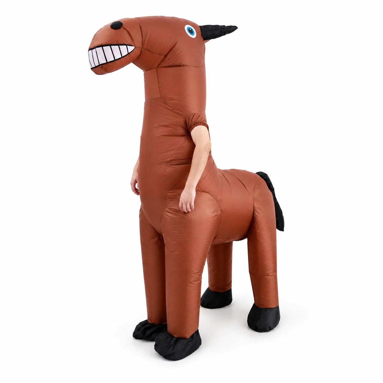 Fantasias Infláveis de Cavalo, Roupas Infláveis de Animais de Desenho Animado, Fantasia de Cosplay para Festa de Halloween, Adereços Engraçados para Apresentações