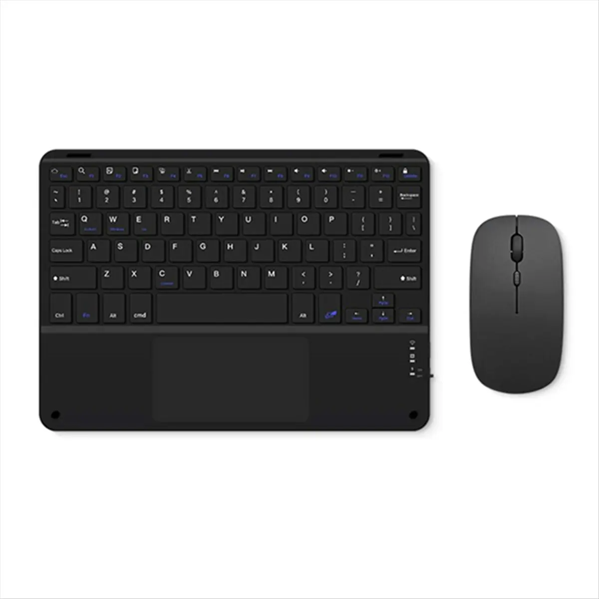 A60P Touchpad Bluetooth Keyboard with Mouse for PC Tablet Gaming Wireless Keyboard Black