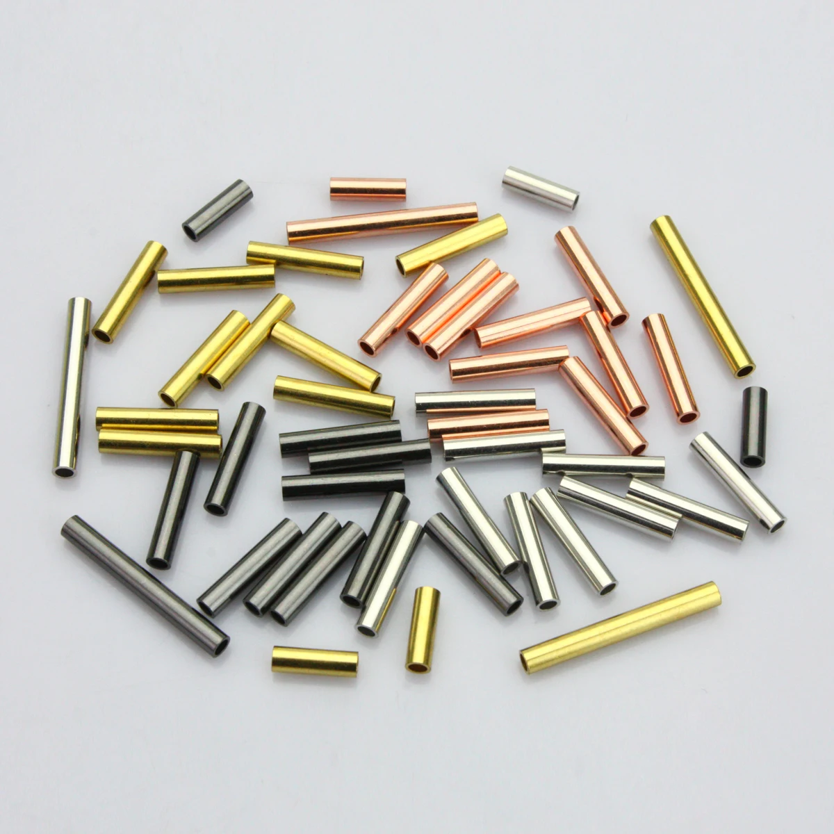 1/8 Inch Brass Metal Tubes Fly Tying Materials US Tubes -Fits: 2.2mm or 1.8mm Inner Tube-50pcs per pack