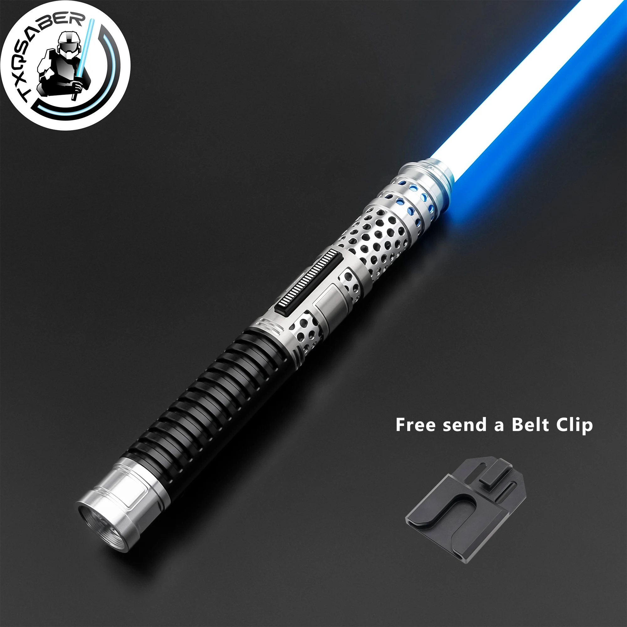 TXQSABER Replik Lichtschwert Ventress SD RGB Neo Pixel Metallgriff FOC Smooth Swing Jedi Light Sword Spielzeug für Erwachsene Cosplay