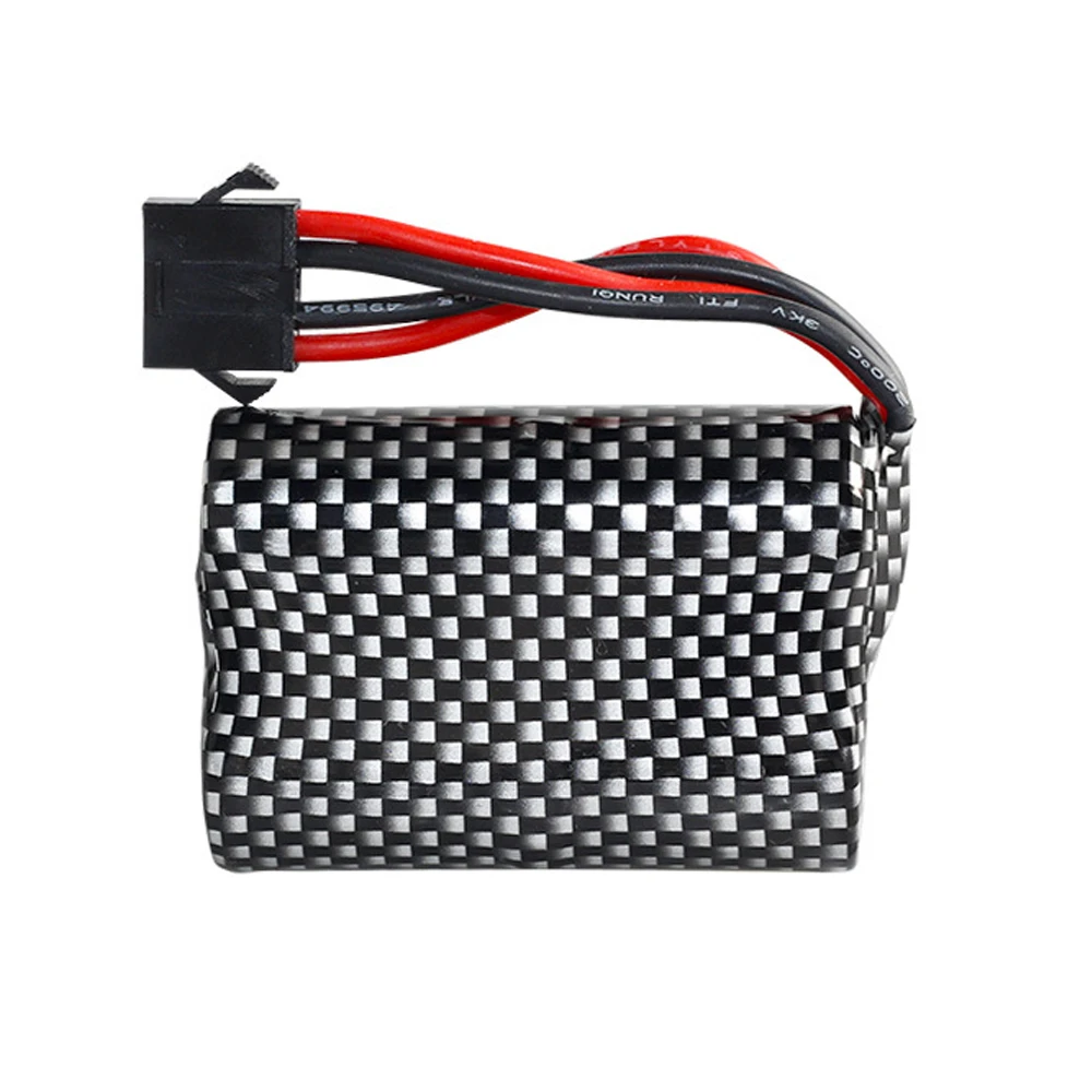7.4V 1200mAh 18500 Li-ion battery SM-5P plug with Charger for remote controll stunt cars RC trucks RC boats toys accessories
