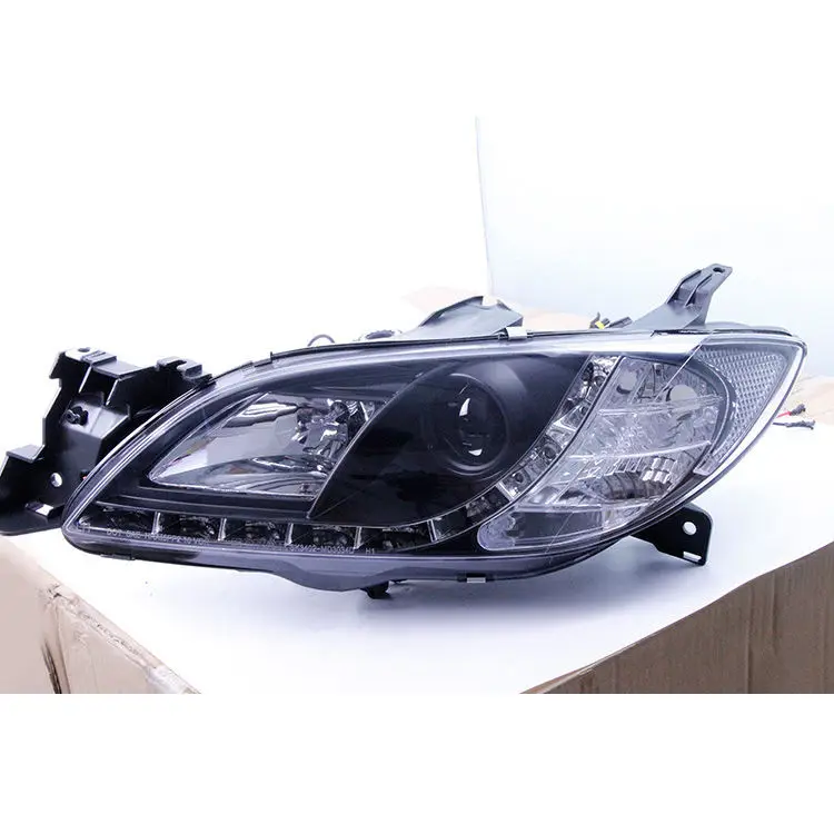 Car Accessories Upgraded Headlights LED daytime running lights for Mazda III Series 2006-2012  headlamp