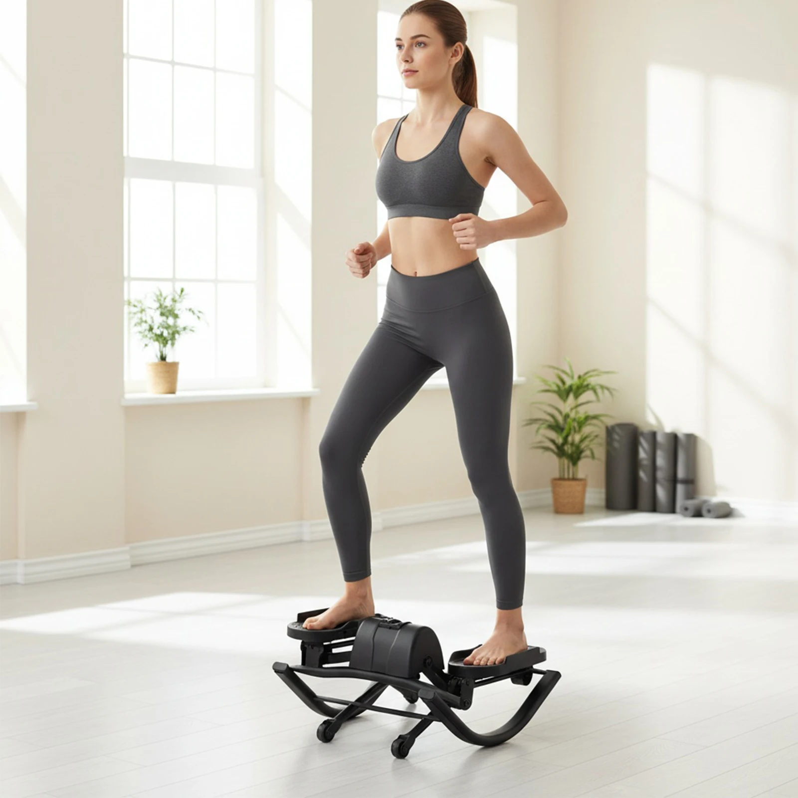 Steppers de lado a lado, máquina de Pedal antideslizante en forma de U, tiempo de seguimiento, Repa las calorías, estacionario, paso a paso adelgazante para piernas y glúteos