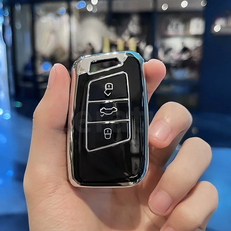 السيارات قذيفة فوب حامل ل Volkswagen VW CC Magotan البديل B8 لافيدا بورا لينة بولي TPU حافظة مفاتيح السيارة غطاء المفاتيح الملحقات